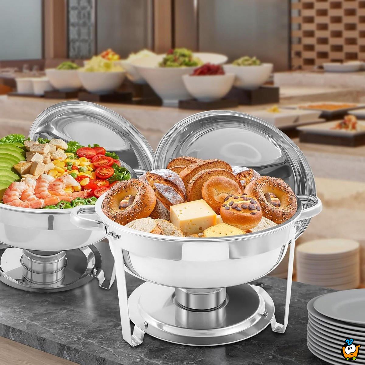 Diš Buffet - Okrugli grejač hrane sa gorionikom