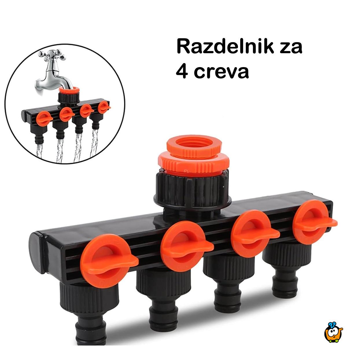 Razvodnik sa 4 izlaza za efikasno zalivanje