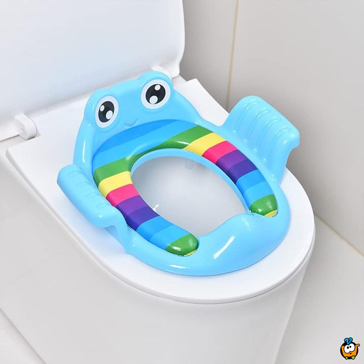 Frog Toilet  - Plavi wc adapter za decu u obliku žabice
