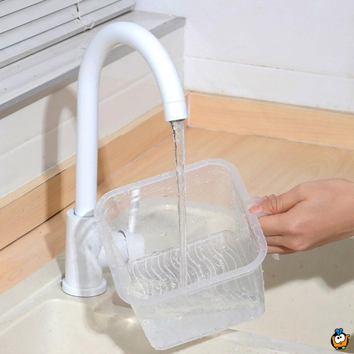 Transparentna posuda sa rukohvatom za namirnice - 1,5L