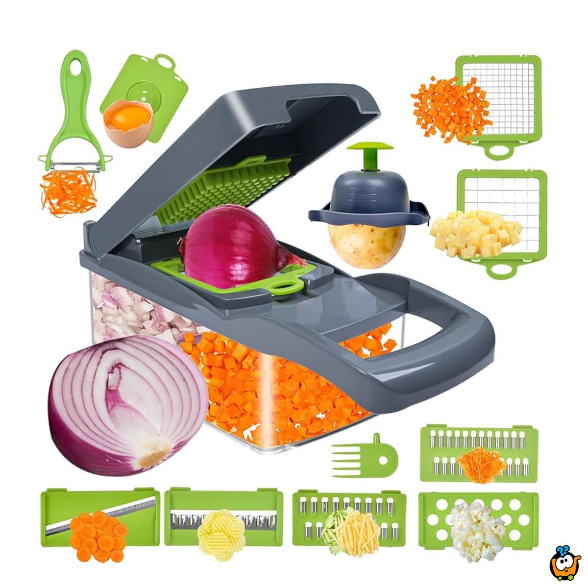 Chopper Pro - Profesionalni secko sa nastavcima i posudom