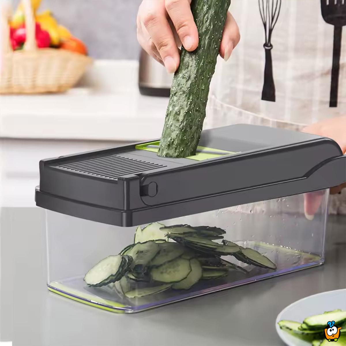 Chopper Pro - Profesionalni secko sa nastavcima i posudom