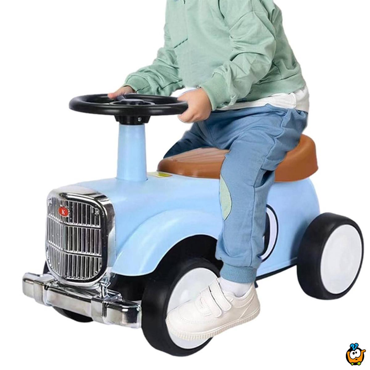Blue Old Timer – Dečija Old Timer guralica sa pregradom za igračke