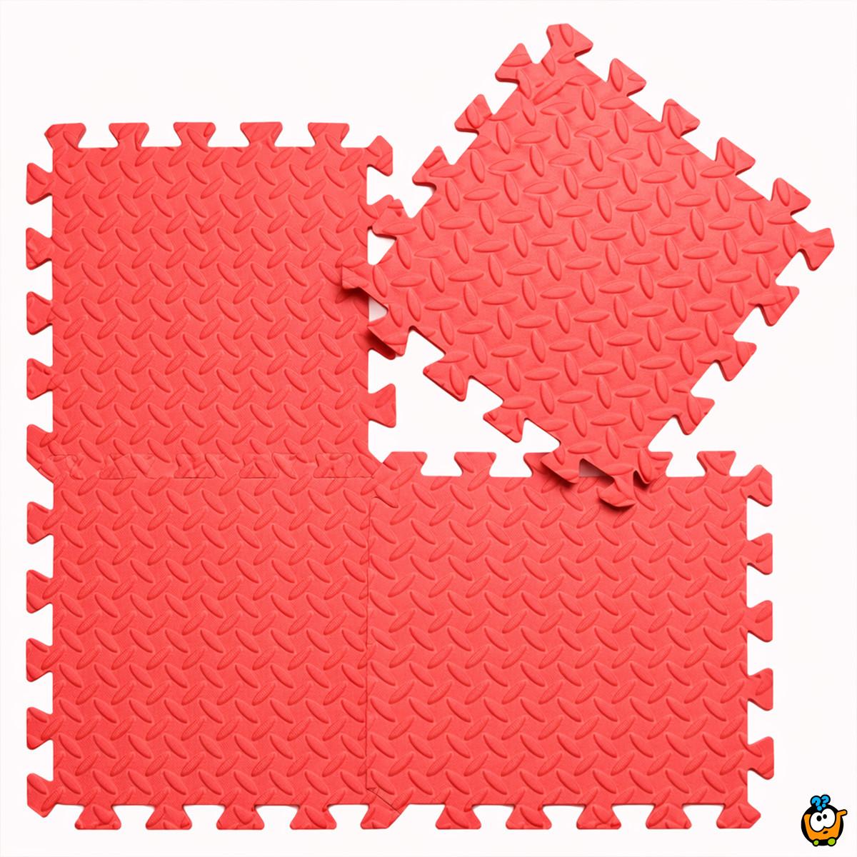 EVA kocke koralne crvene boje - mekana podna podloga