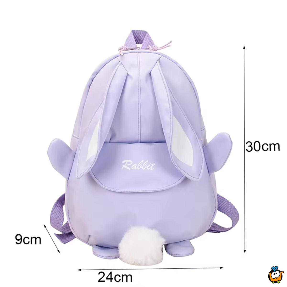 Bunny Backpack - Dečiji ranac sa plišanim repićem