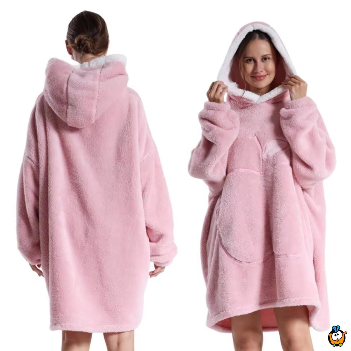 Hoodie Blanket - Toplo ćebe sa rukavima i kapuljačom