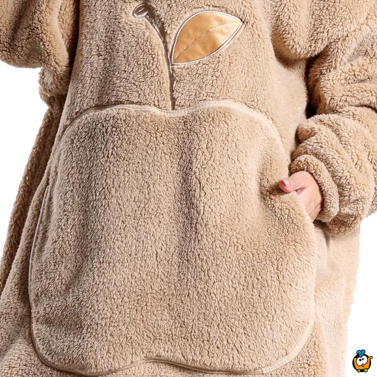 Hoodie Blanket - Toplo ćebe sa rukavima i kapuljačom