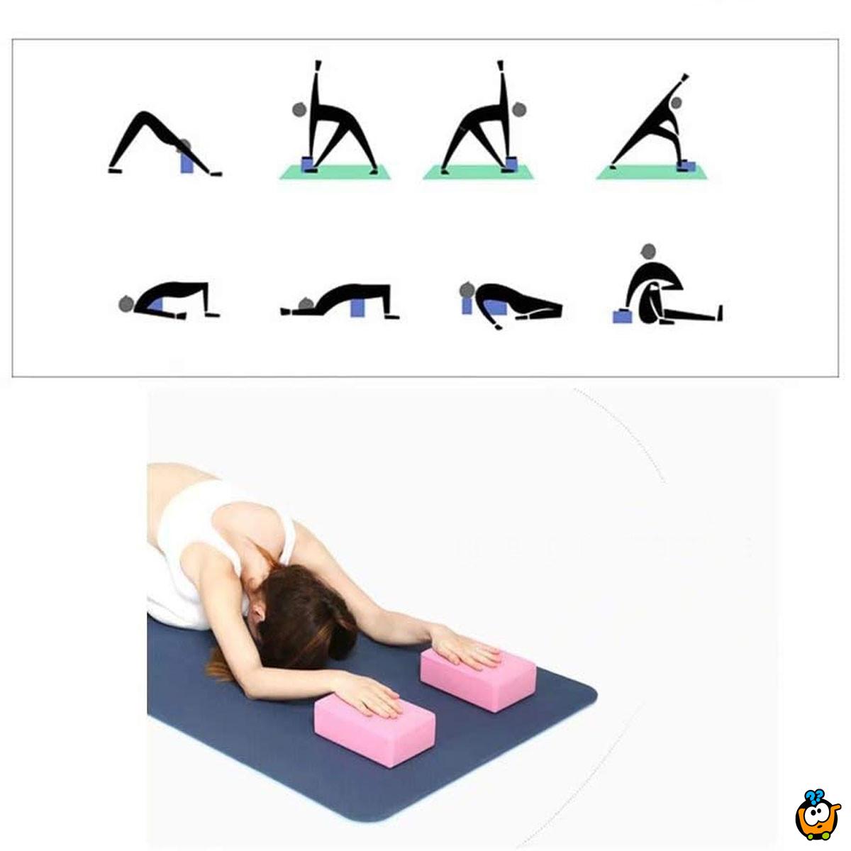Yoga blok - sunđerasta cigla za jogu