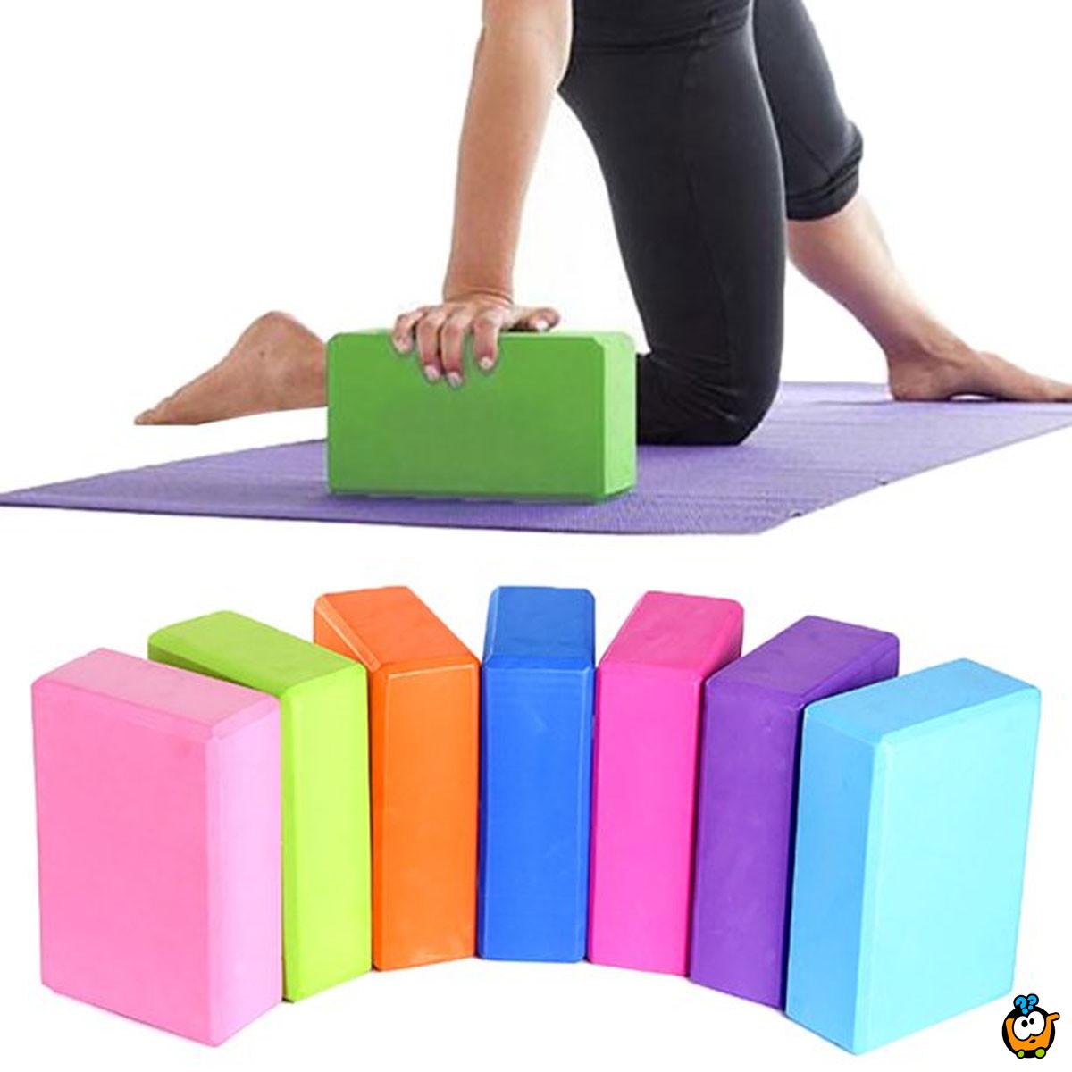 Yoga blok - sunđerasta cigla za jogu
