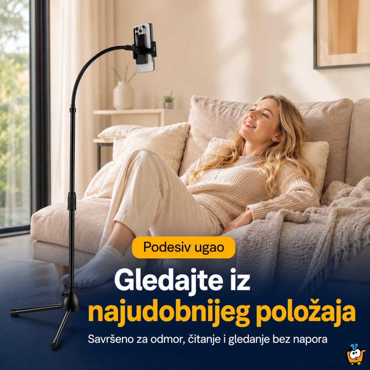 Visoki tripod stalak za telefon 360° – za snimanje, video pozive i gledanje sadržaja