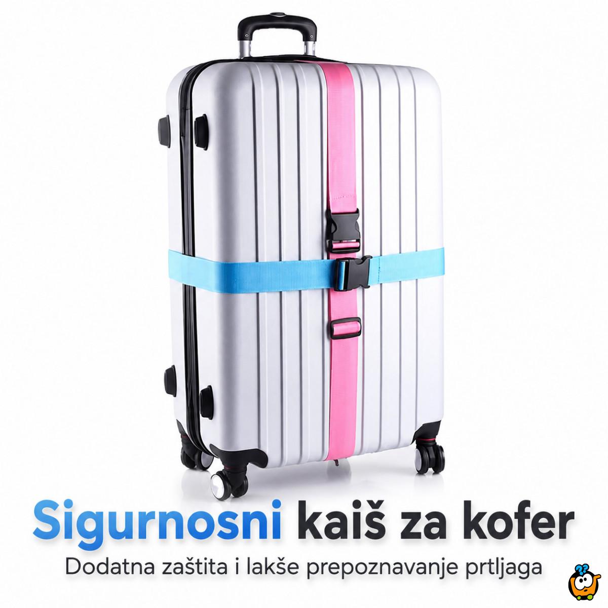 Podesivi sigurnosni kaiš za kofer – lakše prepoznavanje i zaštita prtljaga