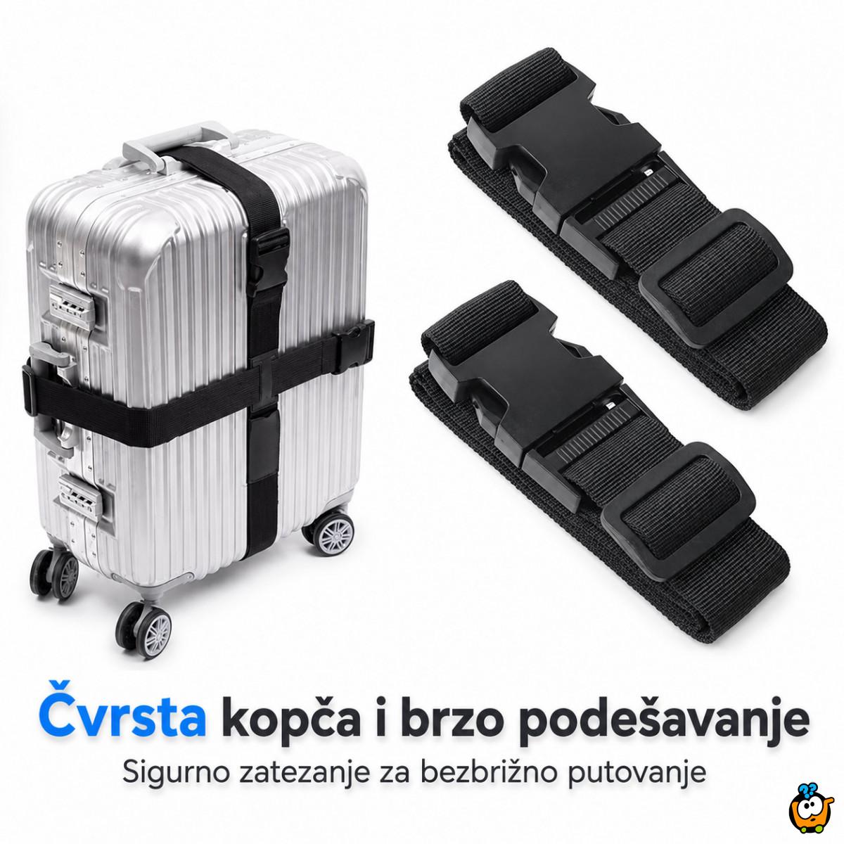 Podesivi sigurnosni kaiš za kofer – lakše prepoznavanje i zaštita prtljaga