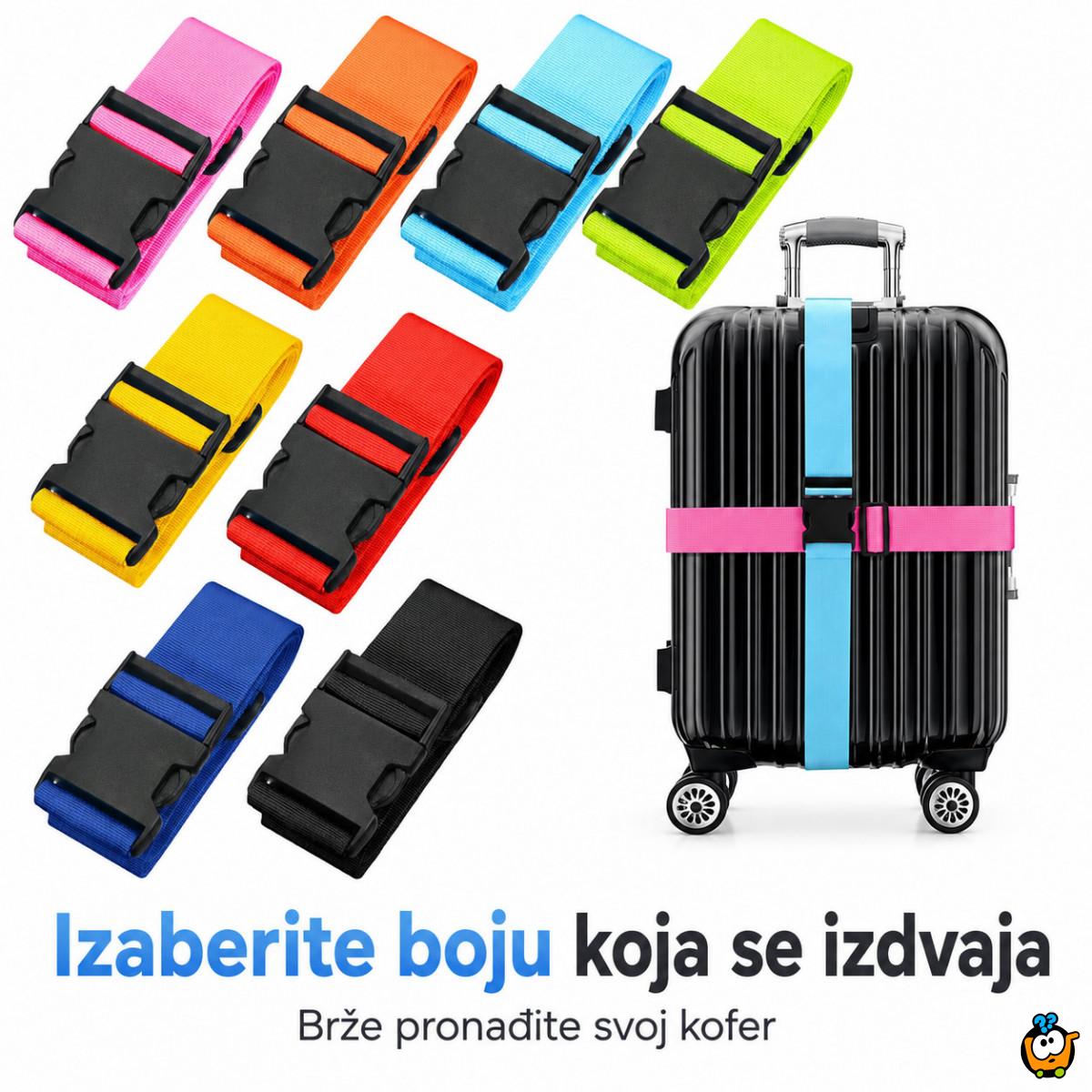 Podesivi sigurnosni kaiš za kofer – lakše prepoznavanje i zaštita prtljaga