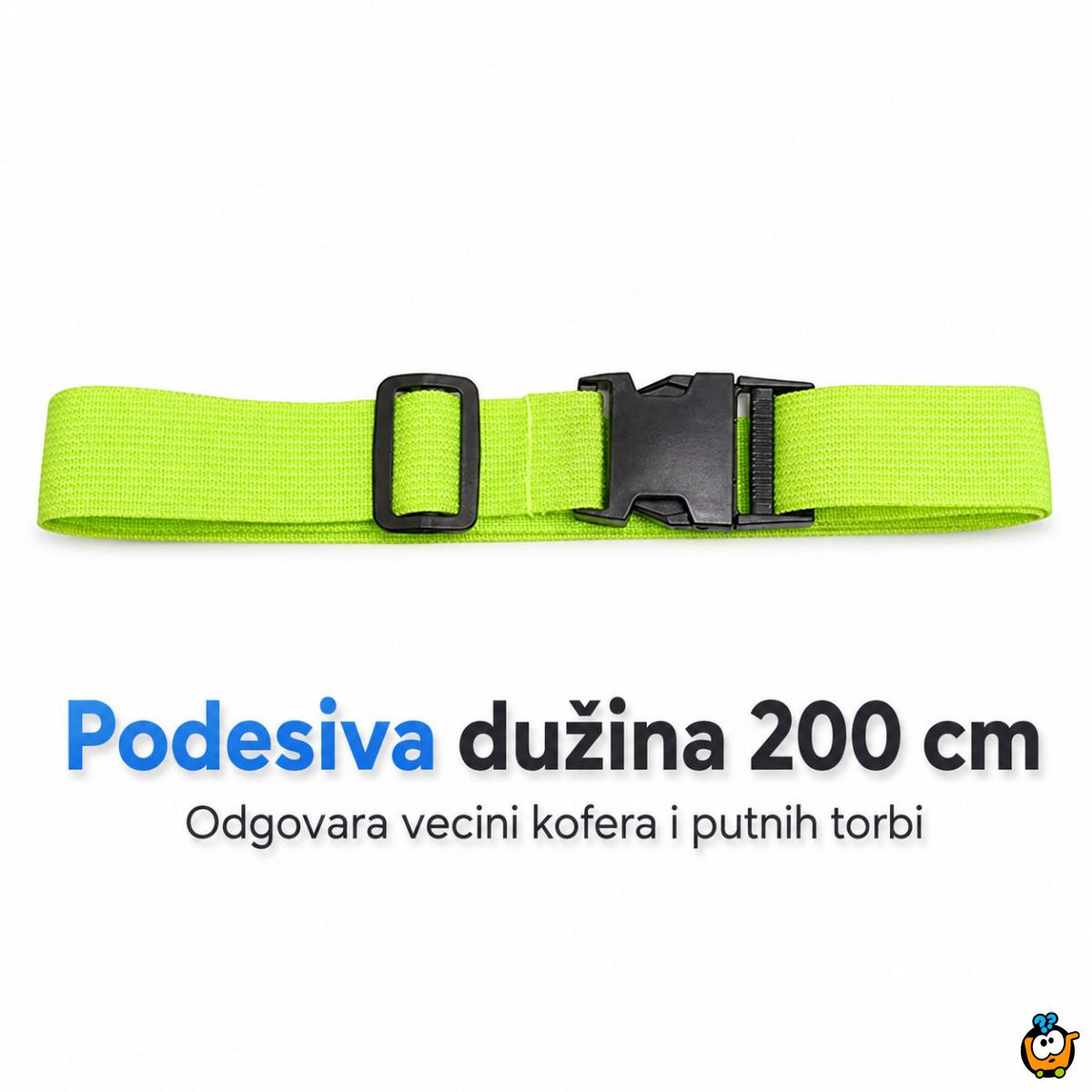Podesivi sigurnosni kaiš za kofer – lakše prepoznavanje i zaštita prtljaga