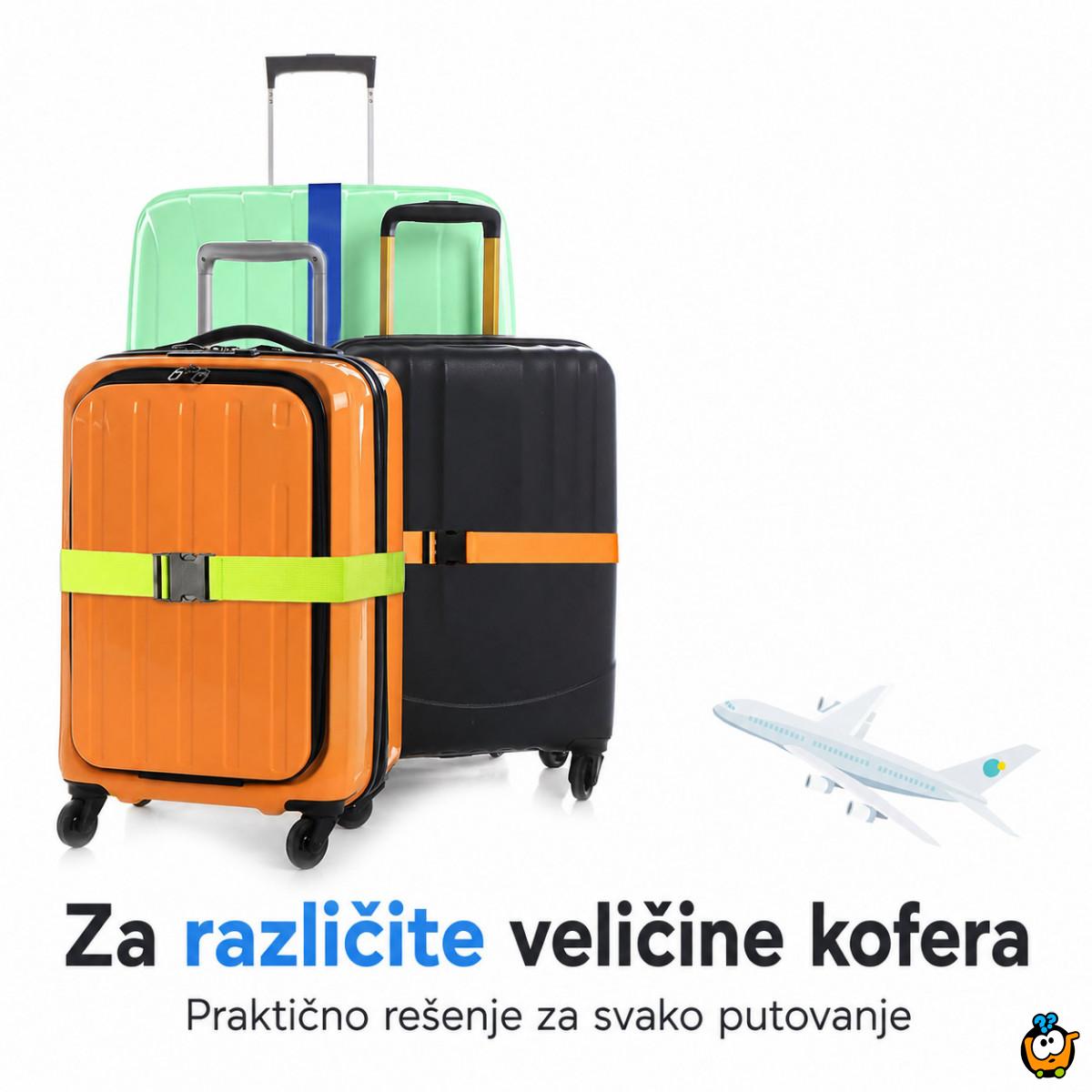 Podesivi sigurnosni kaiš za kofer – lakše prepoznavanje i zaštita prtljaga