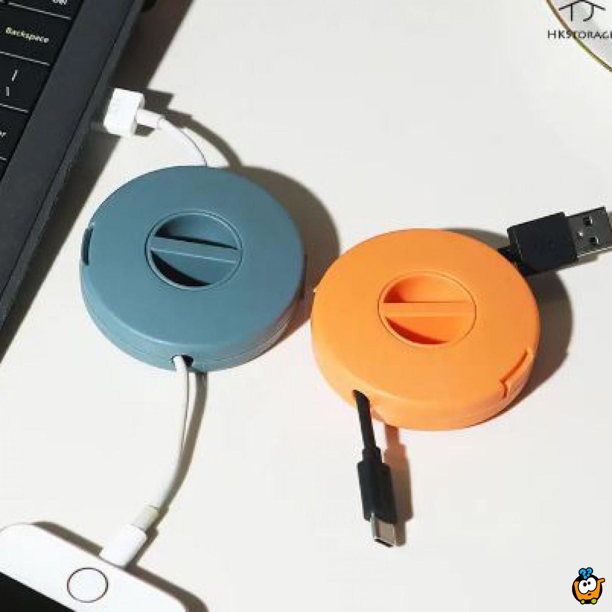 Mini Cable Box - Prenosiva kutija za kablove u okruglom pakovanju