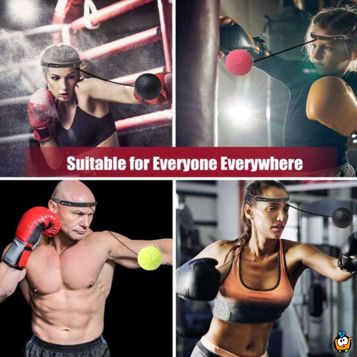 Boxing reacting ball -  Boks set za trening i kondiciju 