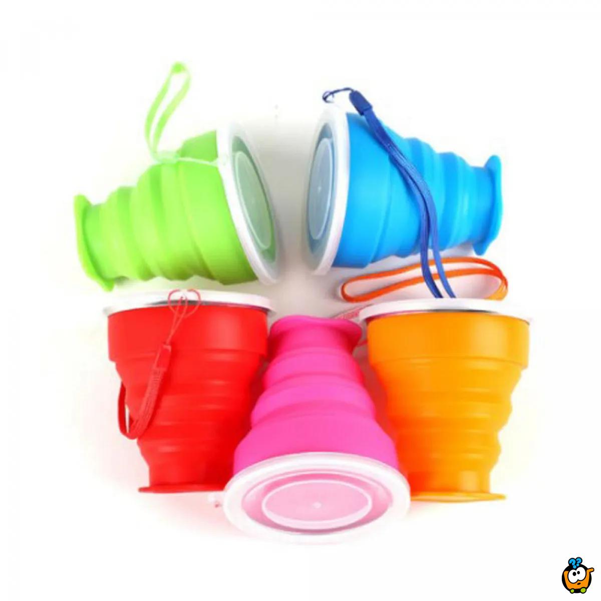 Candy colors cup - Sklopiva silikonska čaša