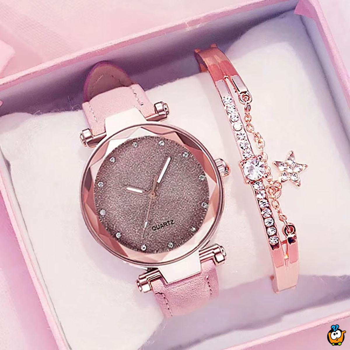 Elegantan ženski set - sat i narukvica