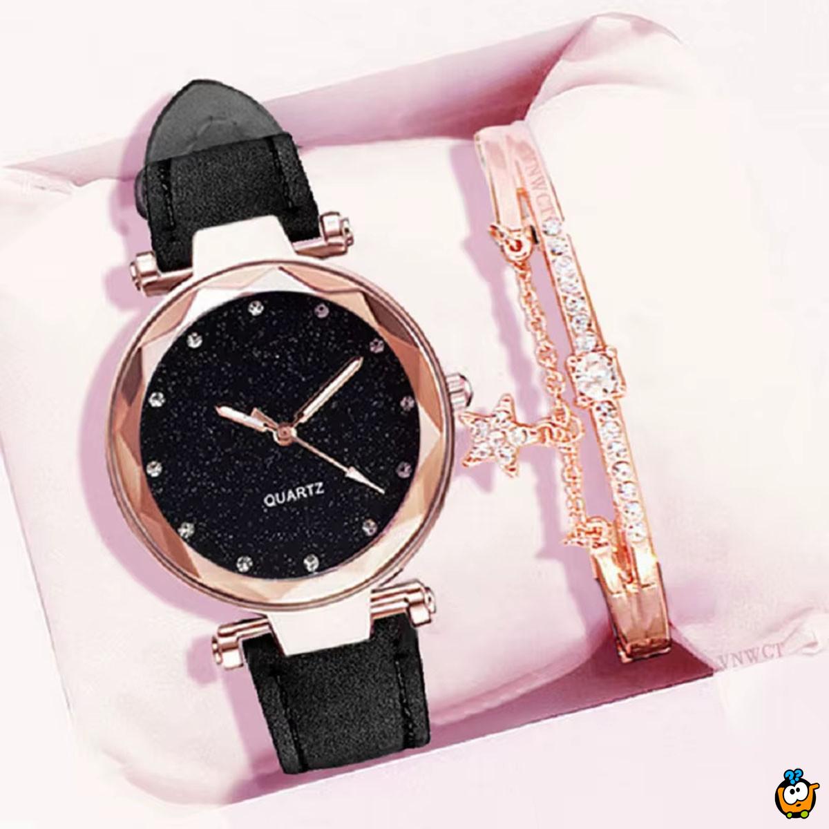 Elegantan ženski set - sat i narukvica