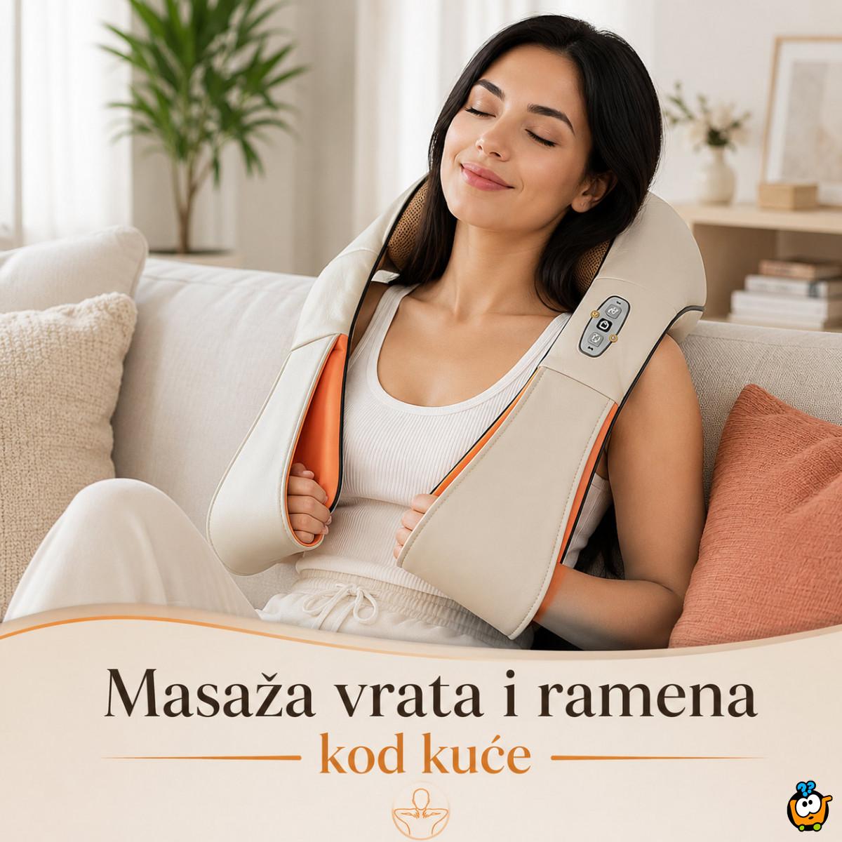 Šijacu masažer za vrat, ramena i leđa sa grejanjem