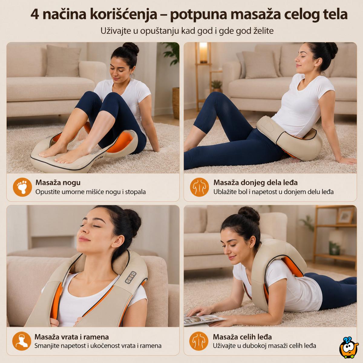 Šijacu masažer za vrat, ramena i leđa sa grejanjem