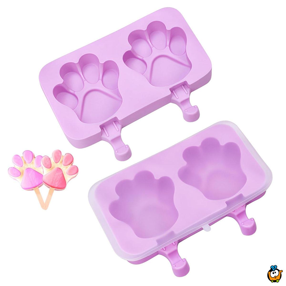 Funny ice cream - silikonska modla za sladolede u oblicima + 50 štapića + poklopac