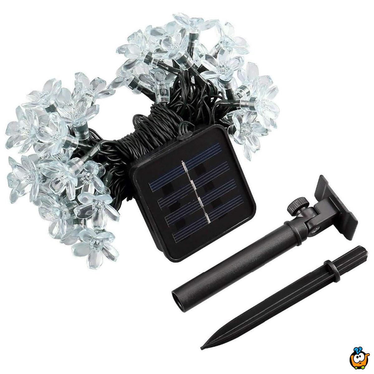 Floral solar lights – Prolećne cvetne LED lampice 6,5m