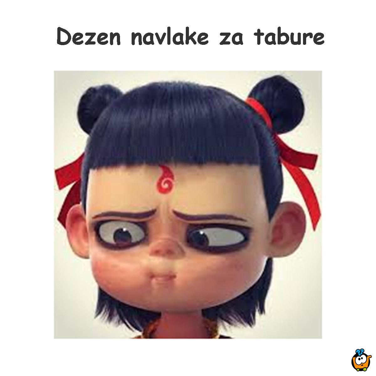 Tabure sa drvenim nogarama - NEZHA FACE