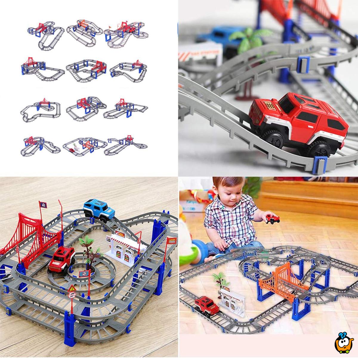 Avantura na šinama  - trkački set na dva nivoa 