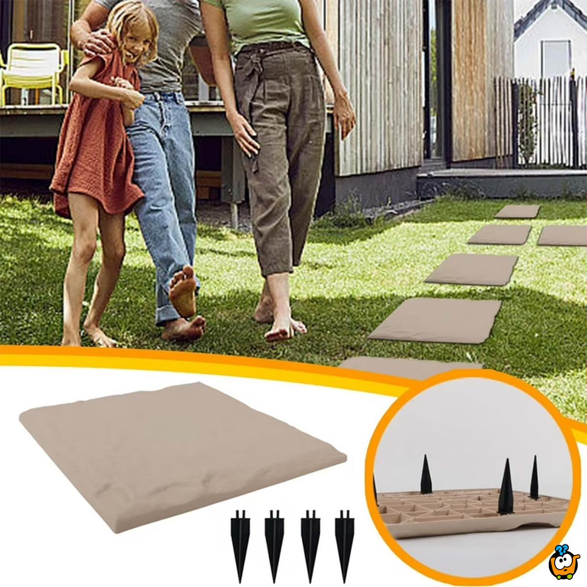 Ubodna PVC ploča za dvorište 40x40 cm - za stazu u imitaciji kamena