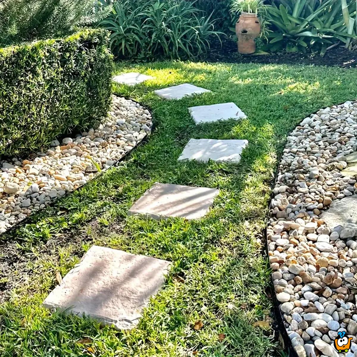 Ubodna PVC ploča za dvorište 40x40 cm - za stazu u imitaciji kamena