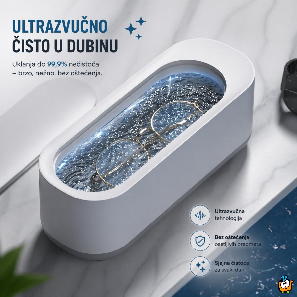 Aparat za ultrazvučno čišćenje naočara - Kao nove za 3 minuta – bez ribanja i grebanja