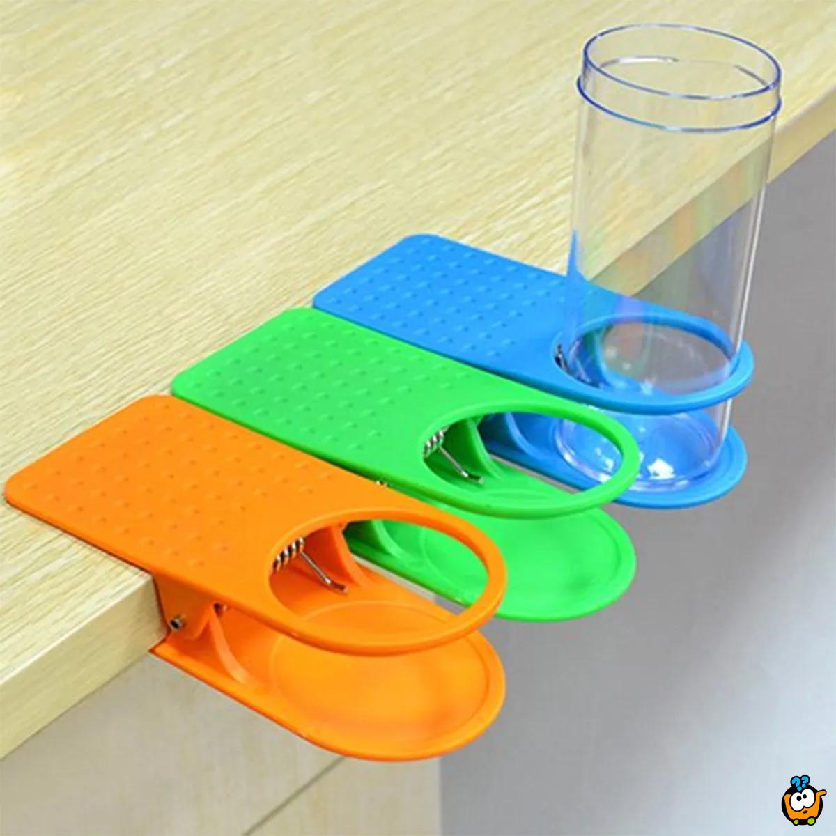 Višenamenska štipaljka za čaše i šolje - Cup clip plastic holder