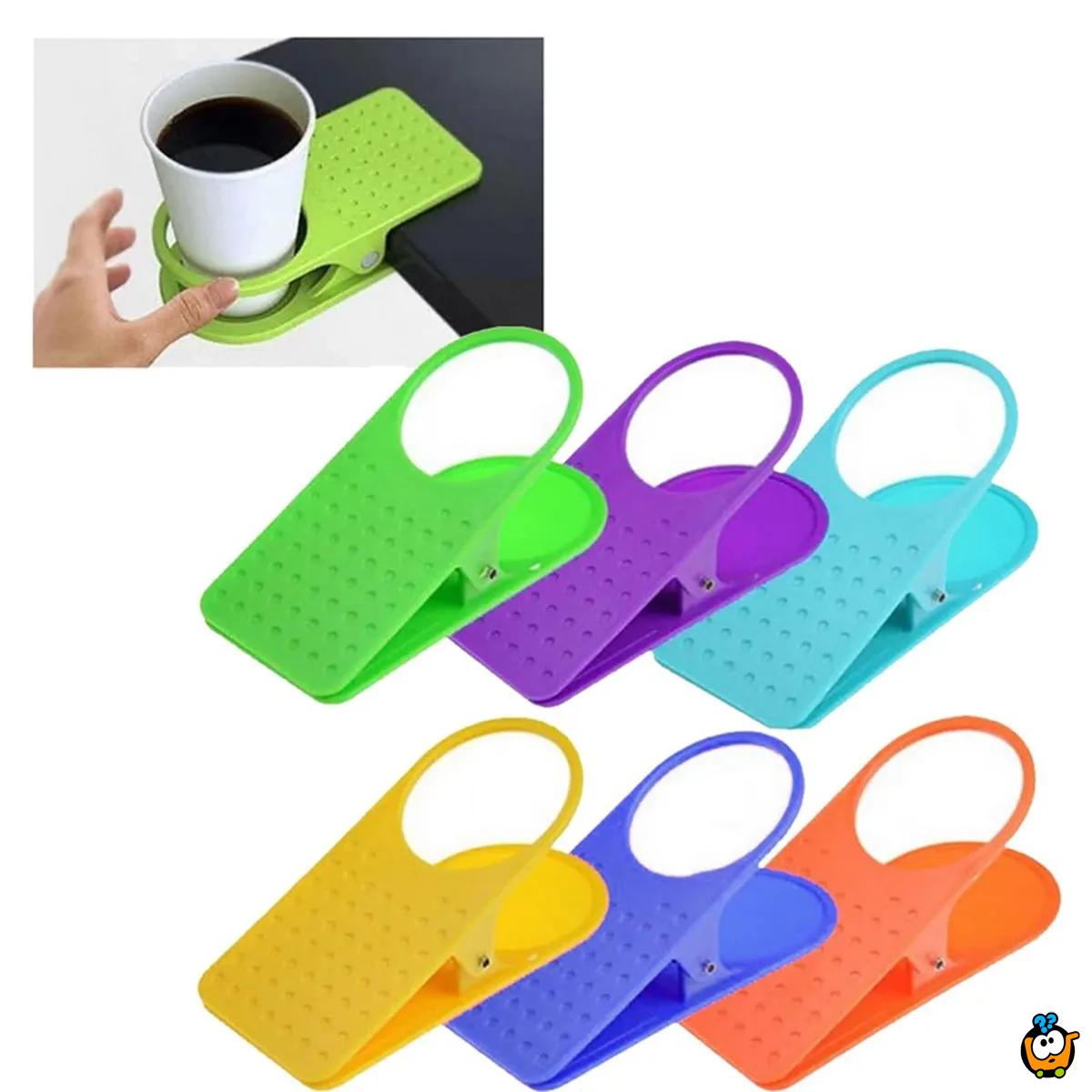 Višenamenska štipaljka za čaše i šolje - Cup clip plastic holder