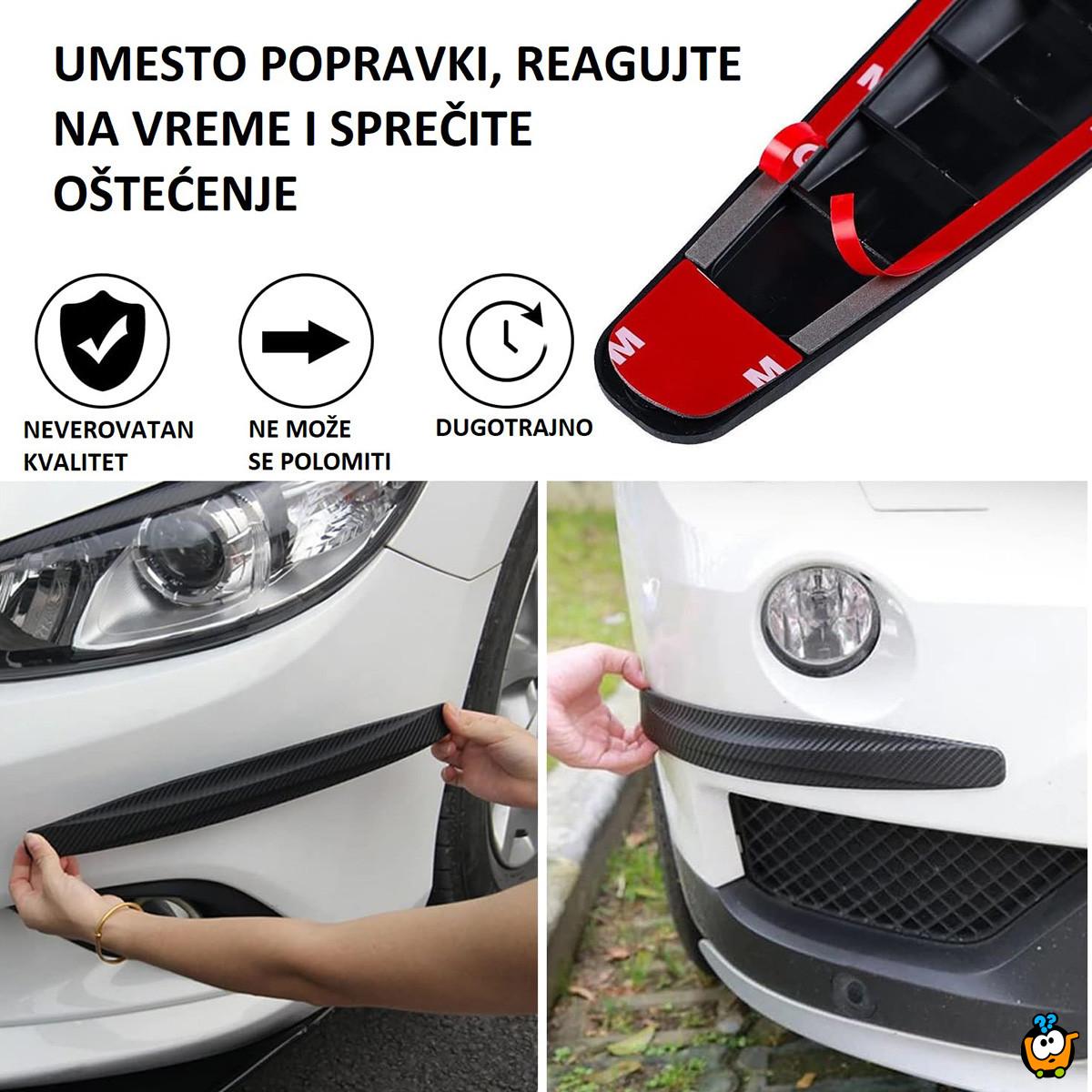 Set od 2 zaštitne trake za branik - spas od ogrebotina i ulubljenja na kolima