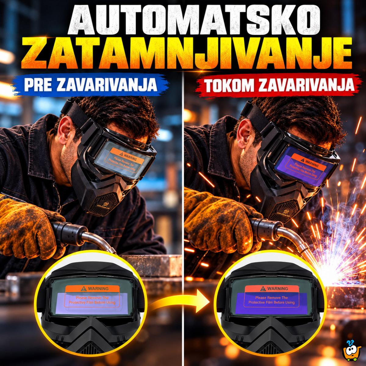 Automatska maska za zavarivanje sa samozatamnjivanjem – solarna