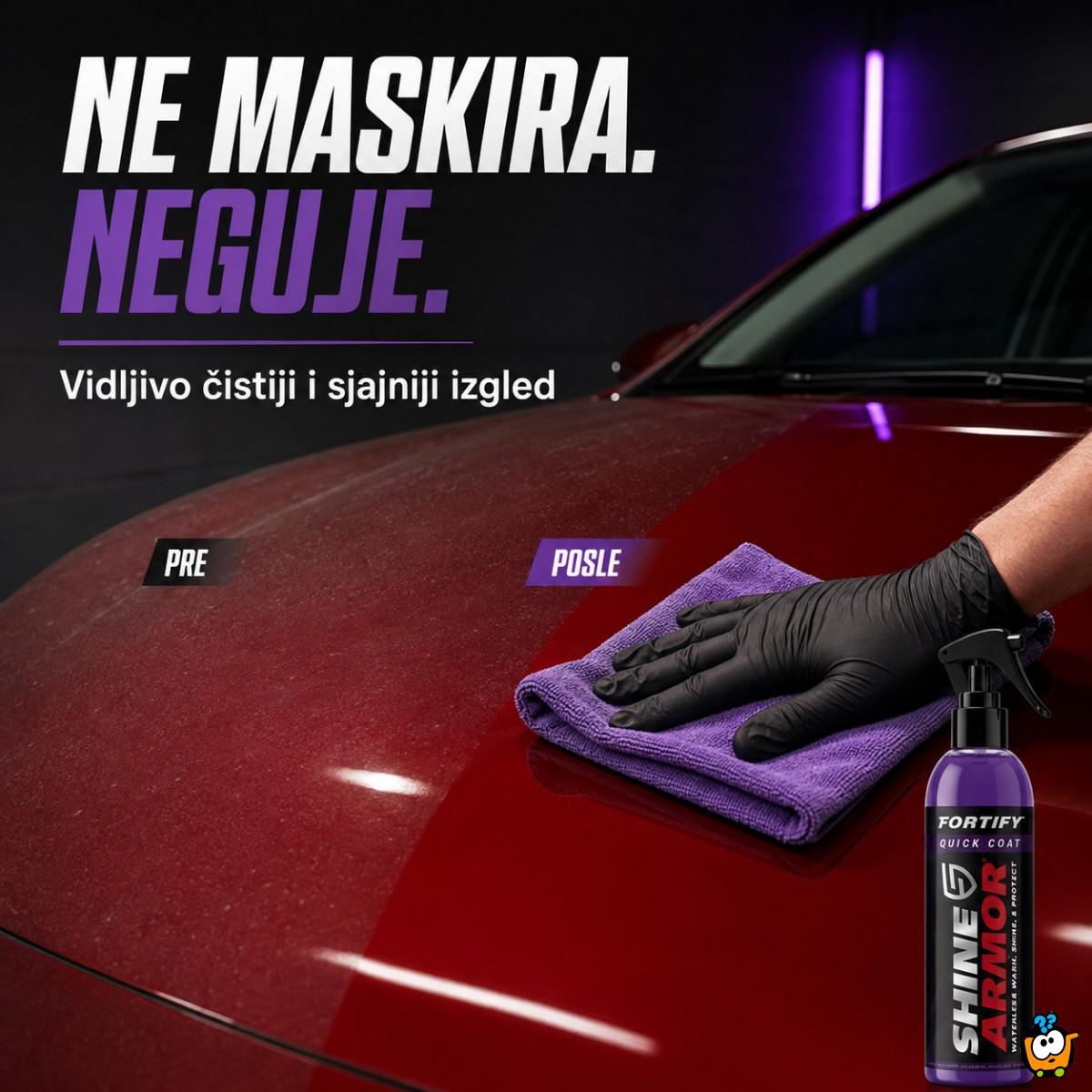 Shine Armor sprej za suvo pranje, sjaj i zaštitu automobila 236 ml