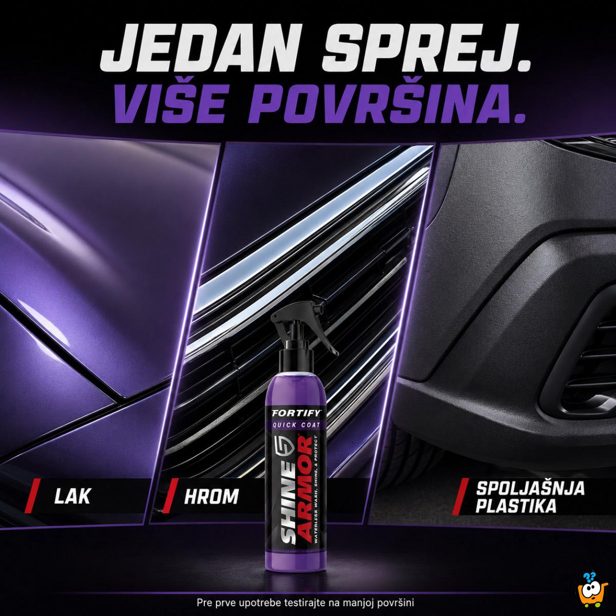 Shine Armor sprej za suvo pranje, sjaj i zaštitu automobila 236 ml