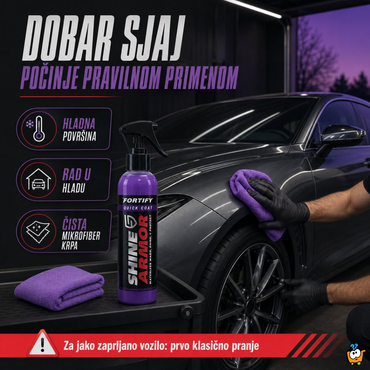 Shine Armor sprej za suvo pranje, sjaj i zaštitu automobila 236 ml