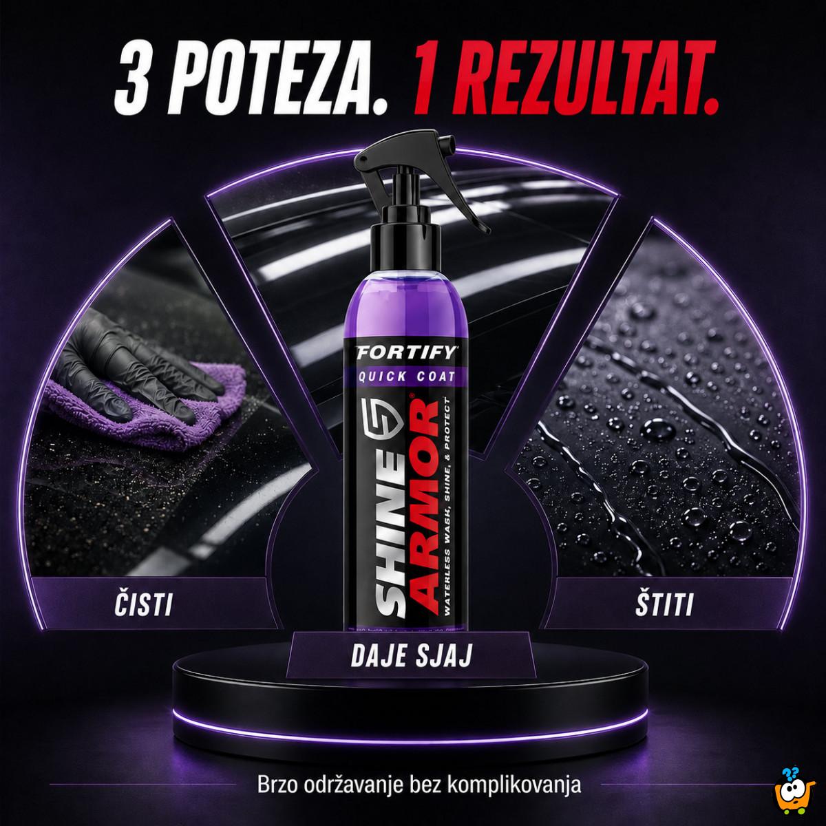 Shine Armor sprej za suvo pranje, sjaj i zaštitu automobila 236 ml