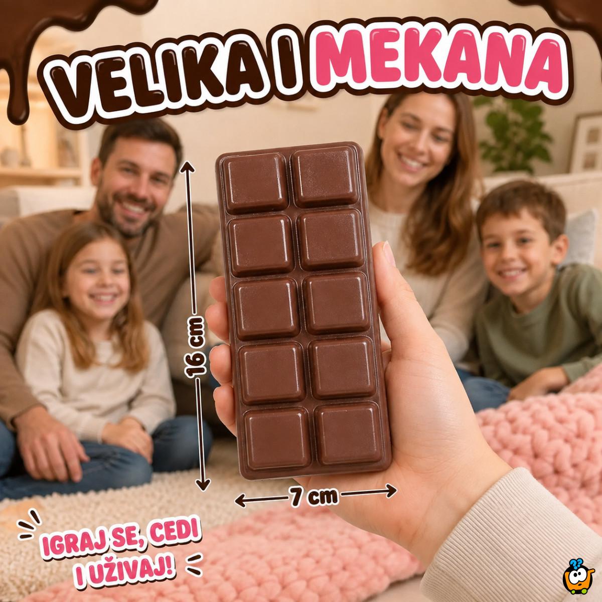 Chocolate Bar Squishy – velika mekana čokolada za stiskanje