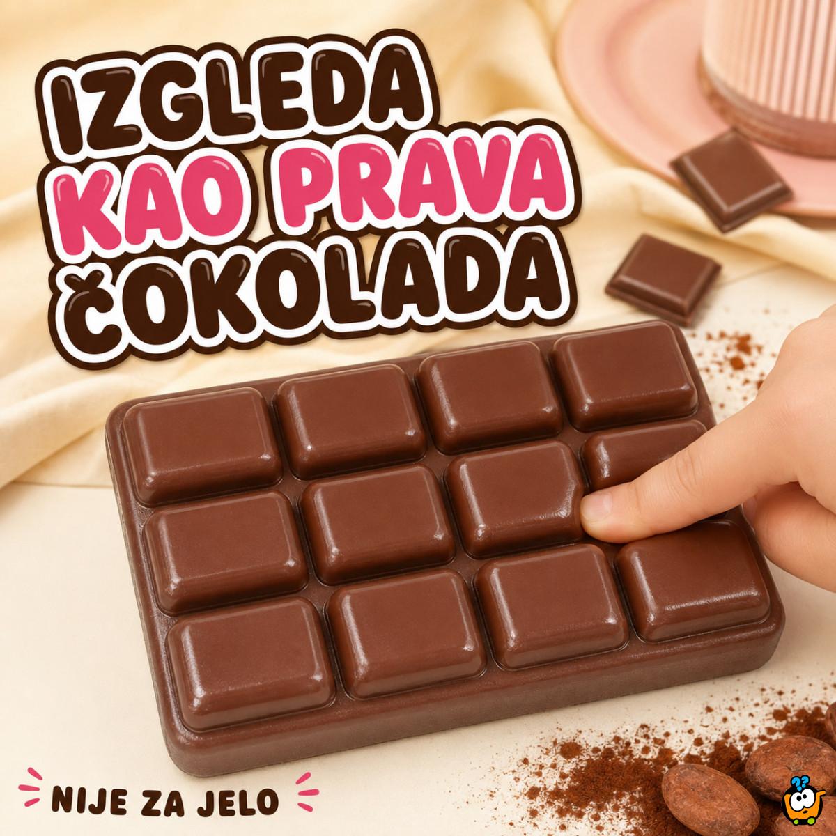 Chocolate Bar Squishy – velika mekana čokolada za stiskanje
