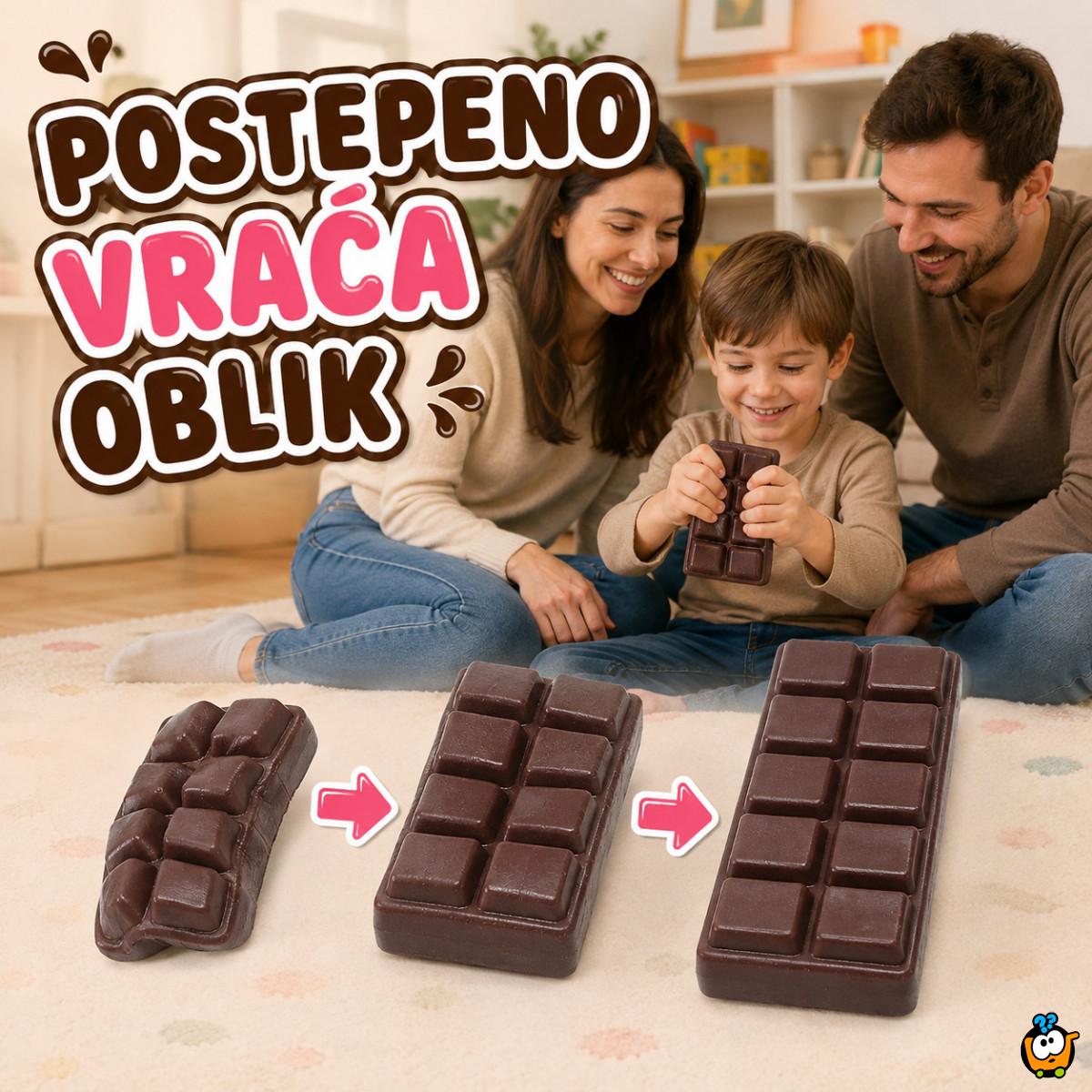 Chocolate Bar Squishy – velika mekana čokolada za stiskanje