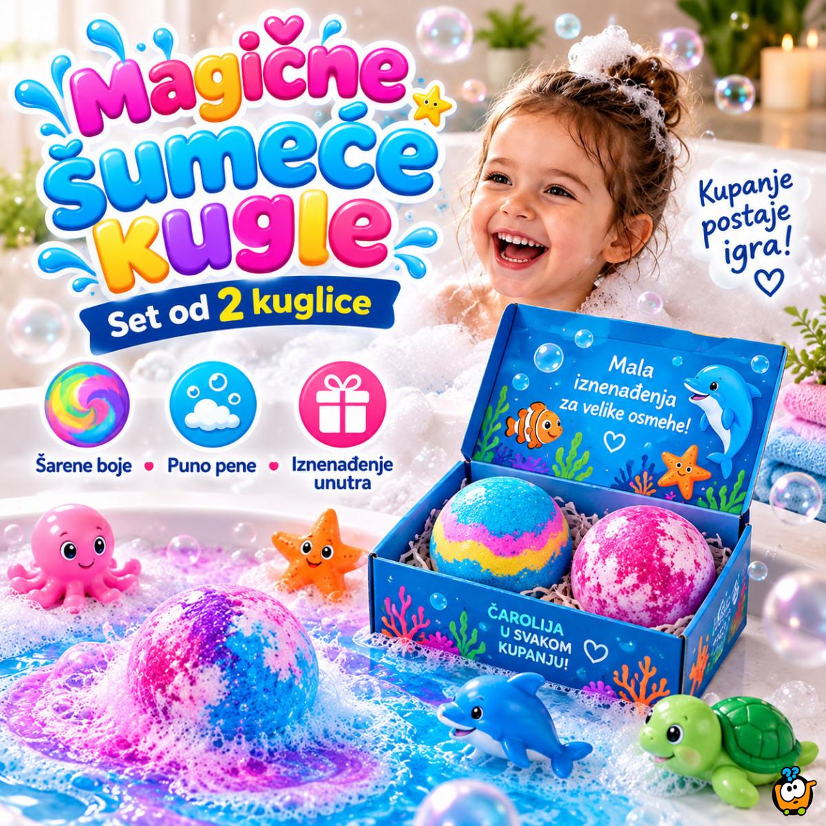 Magične Šumeće Kuglice za kupanje sa iznenađenjem – Set od 2 kom