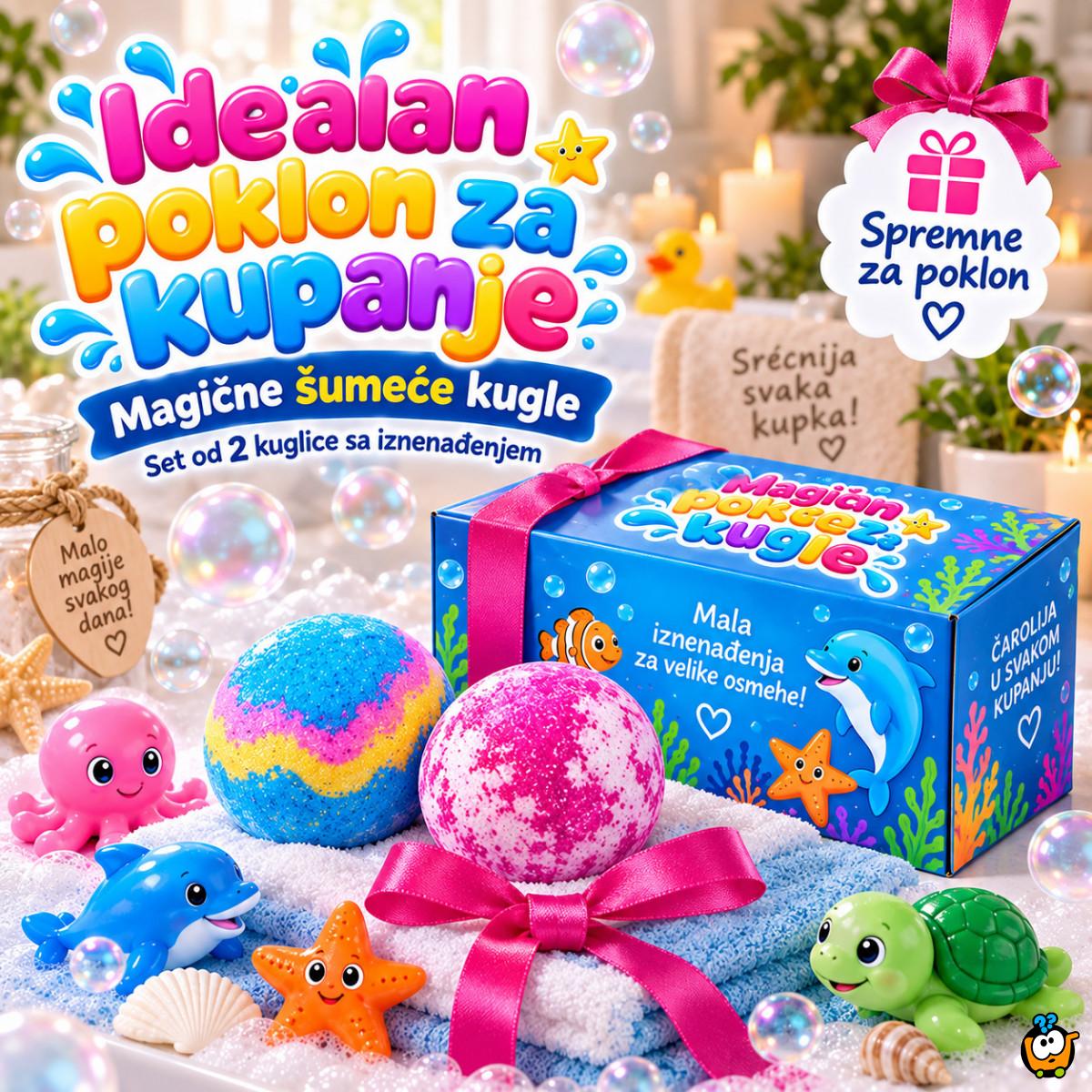 Magične Šumeće Kuglice za kupanje sa iznenađenjem – Set od 2 kom