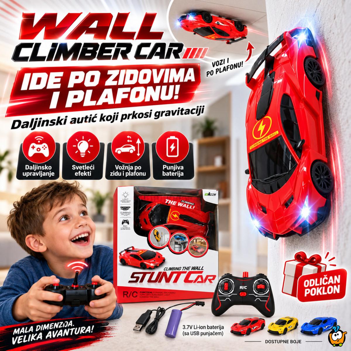 Wall Climber Car – Auto na daljinski koji ide po zidovima, plafonu i podu
