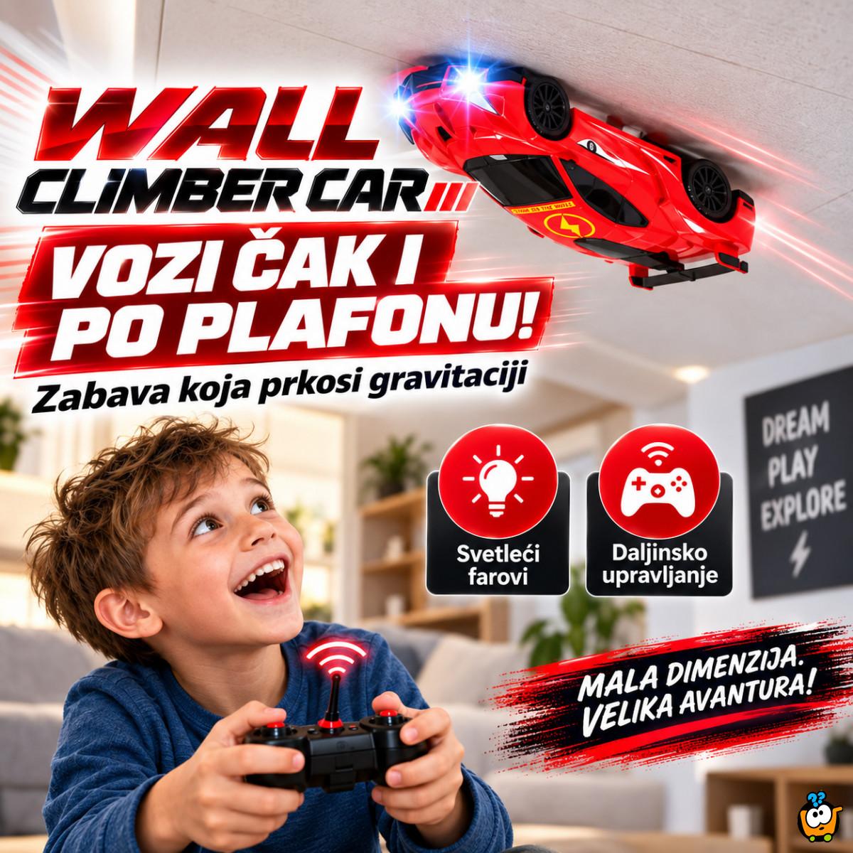 Wall Climber Car – Auto na daljinski koji ide po zidovima, plafonu i podu