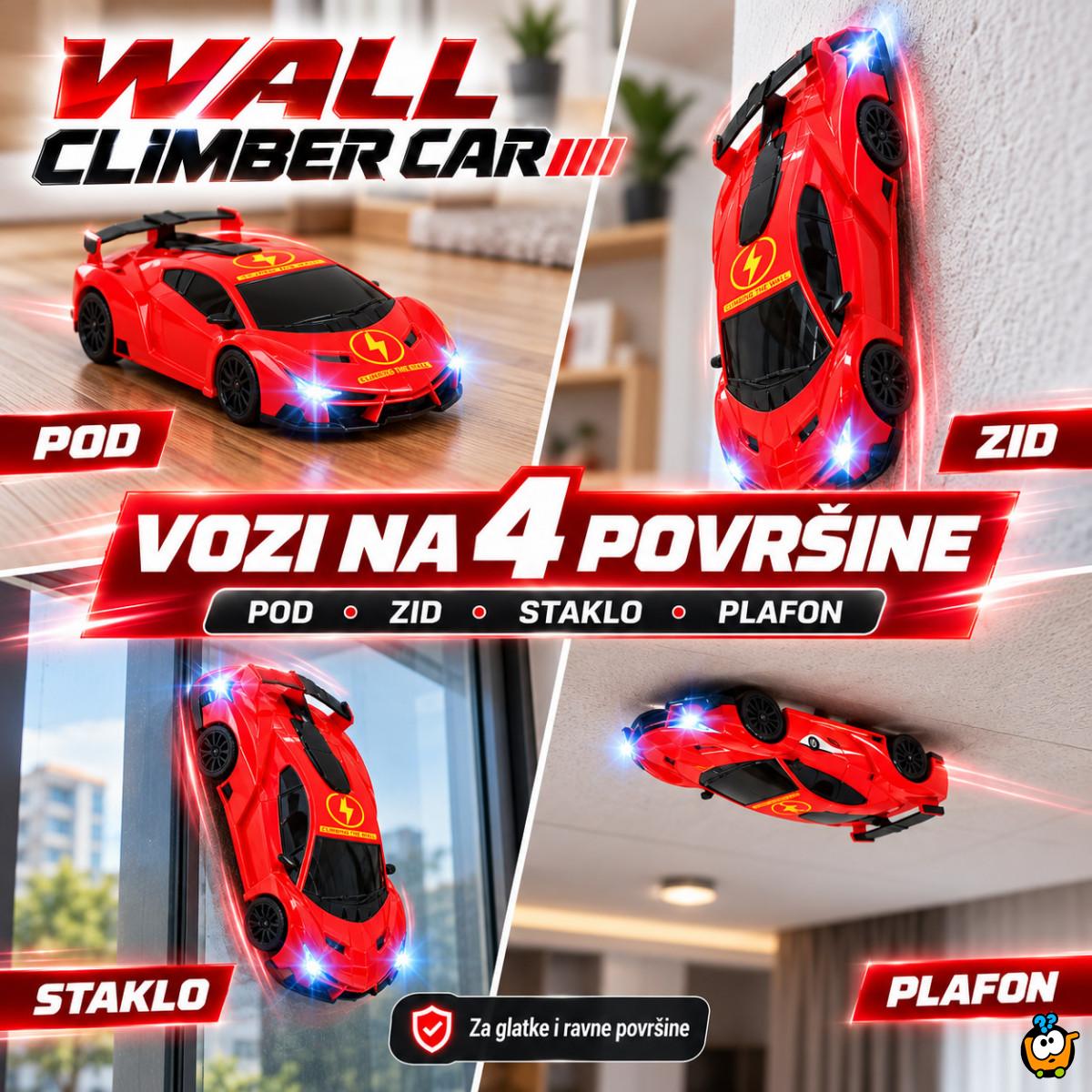 Wall Climber Car – Auto na daljinski koji ide po zidovima, plafonu i podu