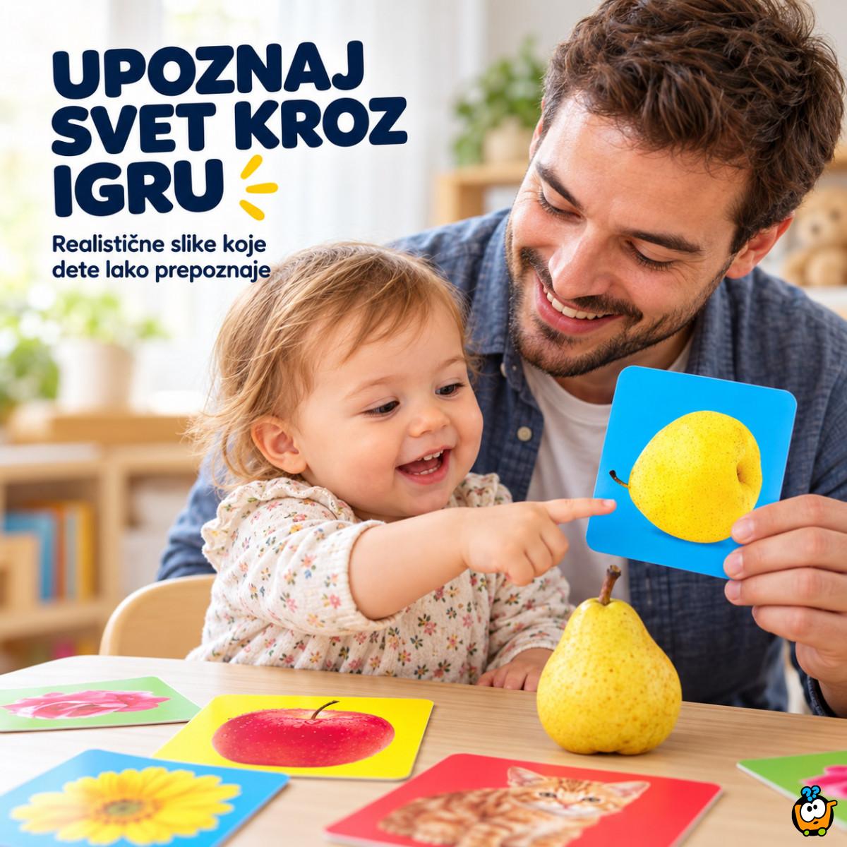 Baby Cards Level 1 – realistične kartice za prepoznavanje predmeta (3–24 meseca)